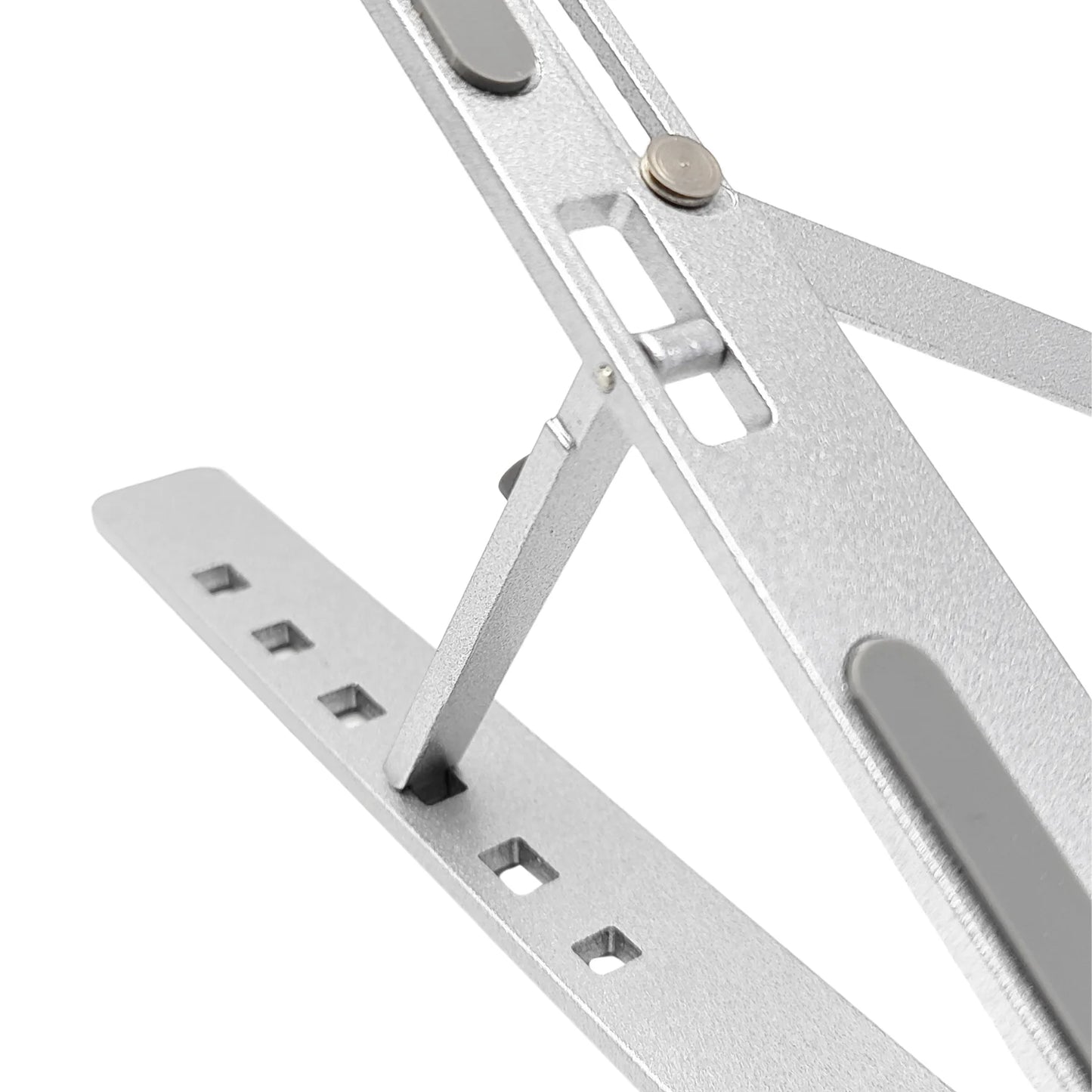 Suporte ajustável para notebook em alumínio cinza resistente