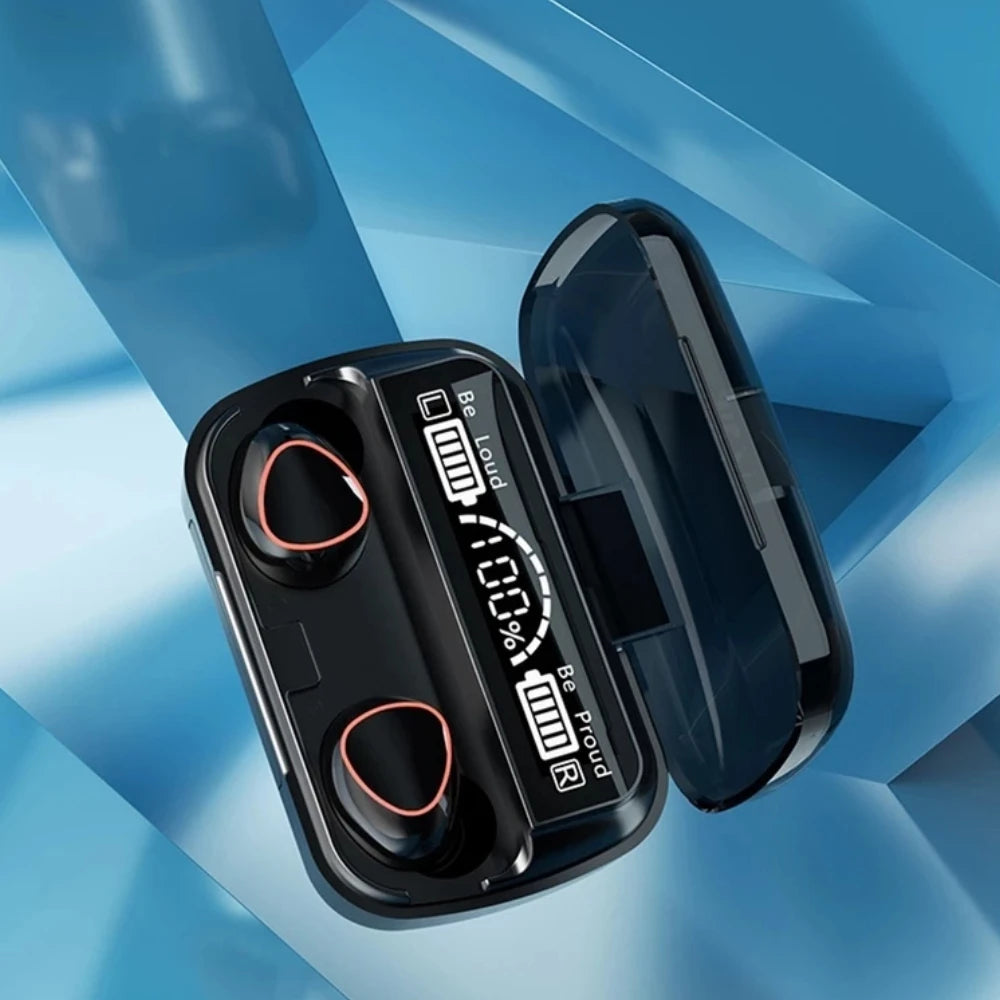 Fone de ouvido Bluetooth 5.1 com estojo de LED, digital, à prova d'água-Utimas Unidades 🔥